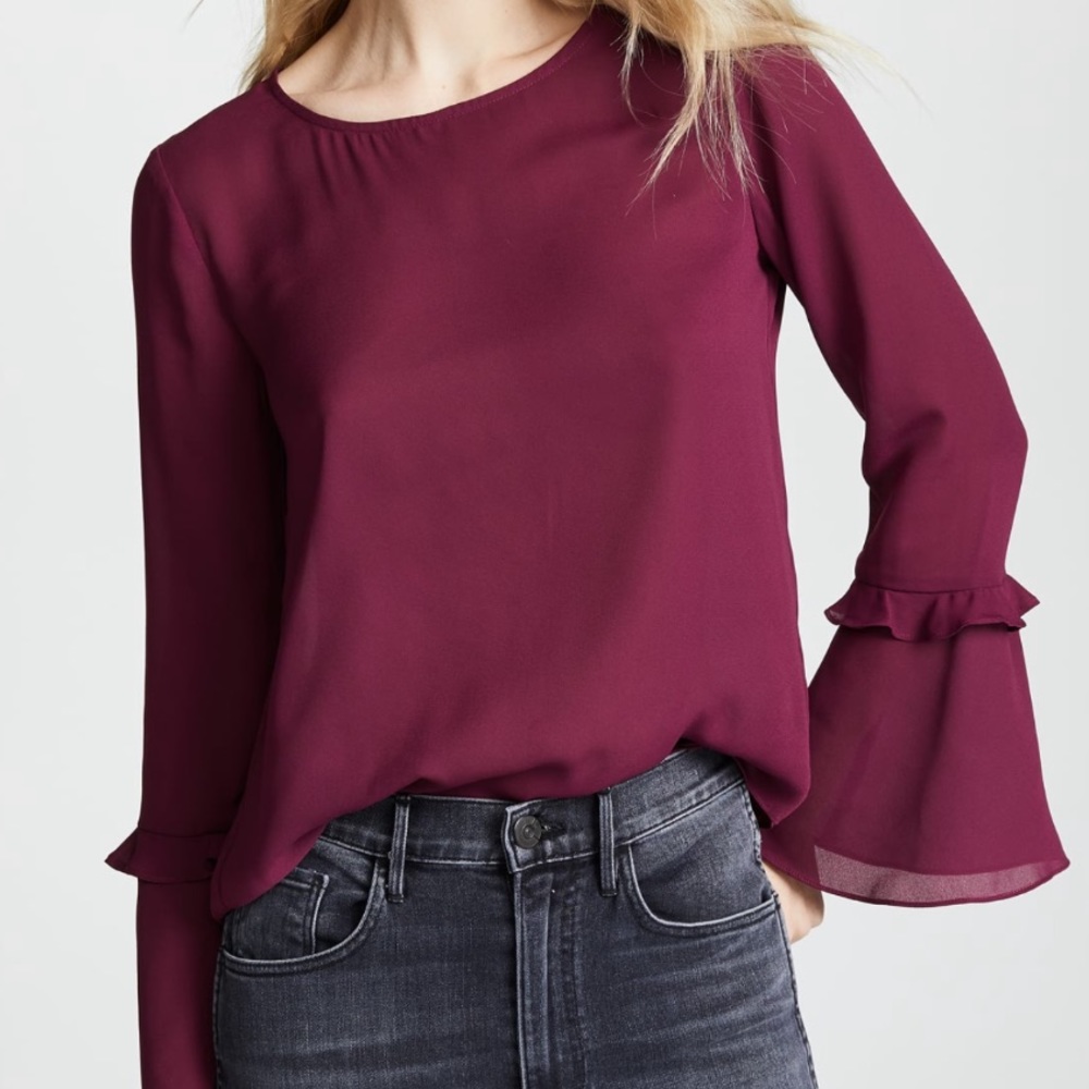 NWT Rebecca Minkoff Shanaya Top XS Purple